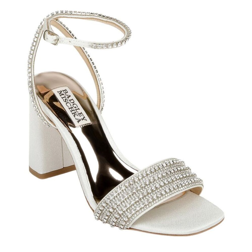 Badgley Mischka Becca Sandal, Ivory